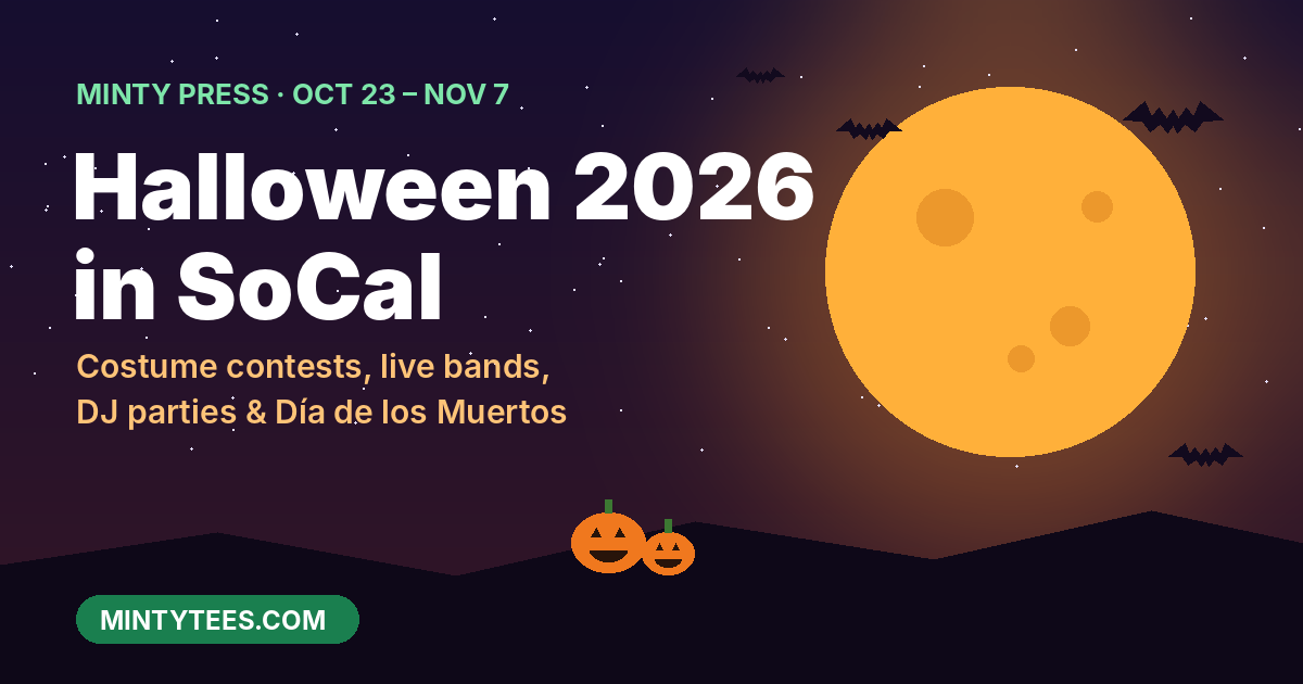 Halloween 2026 in SoCal: costume contests, live bands, DJ parties and Día de los Muertos