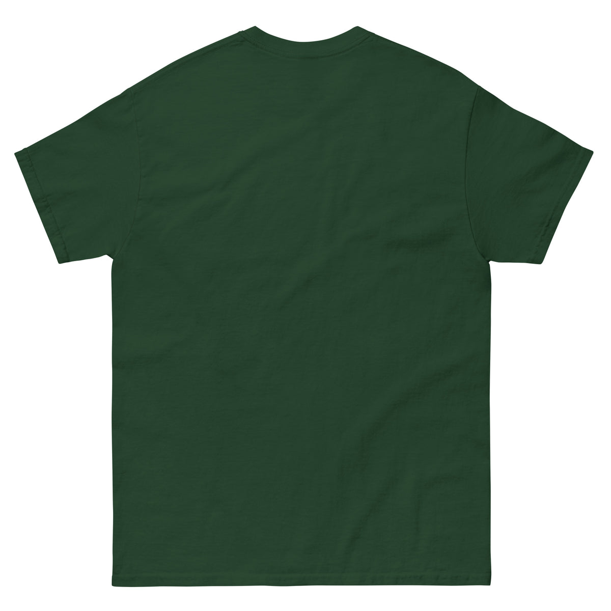 Forest Green classic T-shirt, back view, featuring the Brute Squad Classic Emblem classic tee design