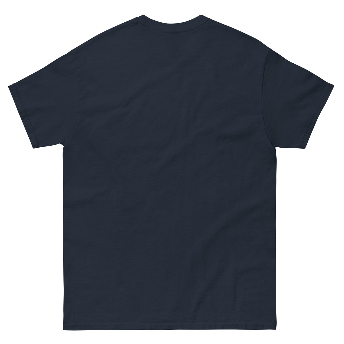Navy classic T-shirt, back view, featuring the Brute Squad Classic Emblem classic tee design
