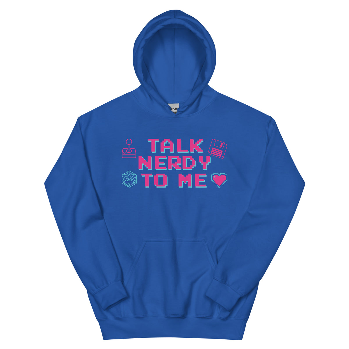 Talk Nerdy to Me Hoodie, royal, front view