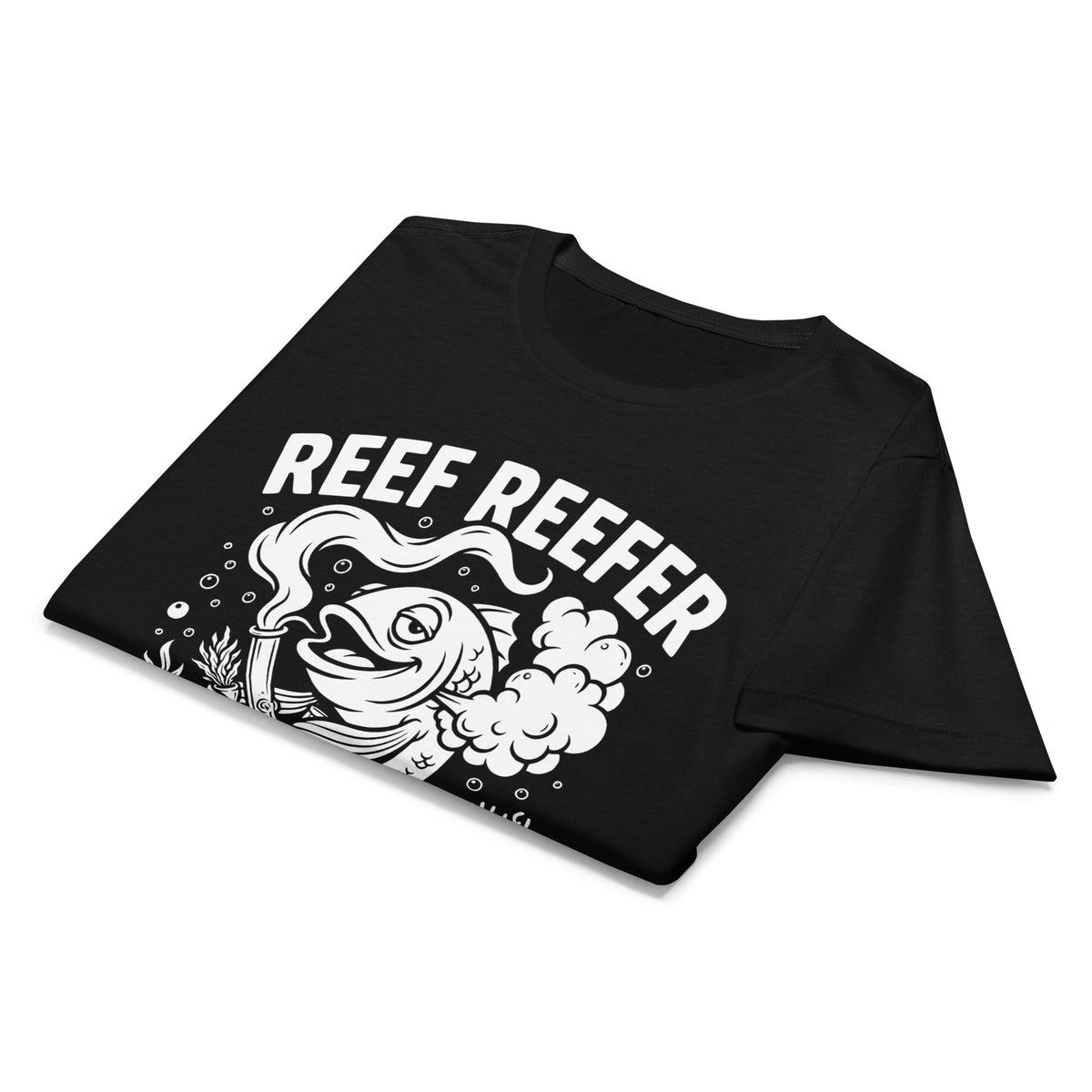 Reef Reefer: Premium Hybrid Women's Softstyle T-Shirt, black, front view
