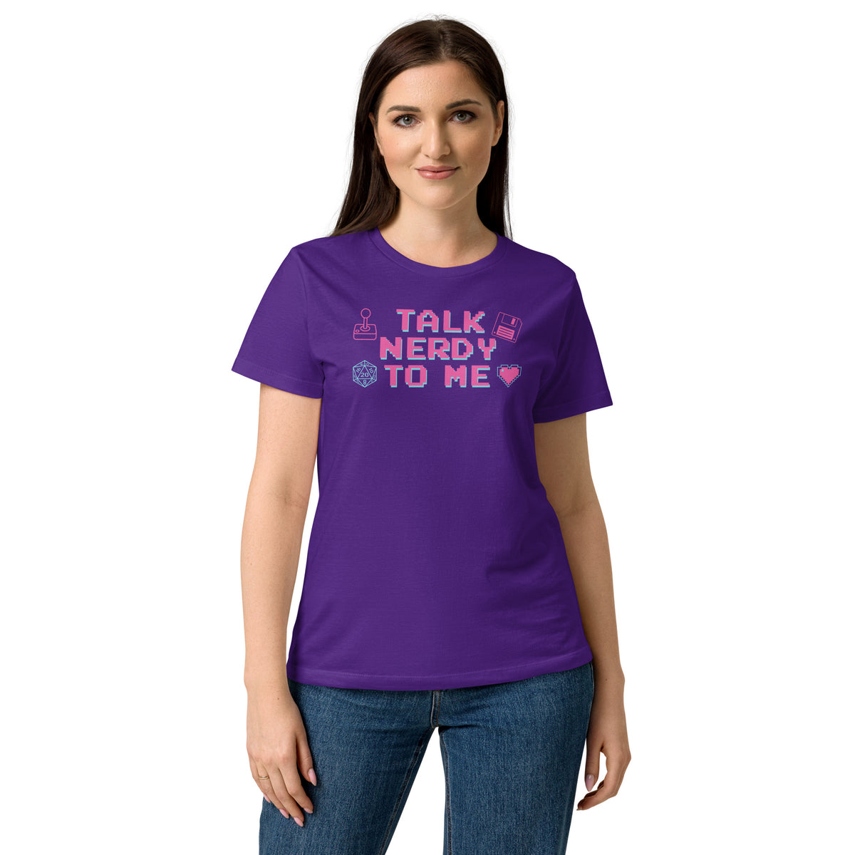 Talk Nerdy to Me Women's Softstyle T-Shirt, front view