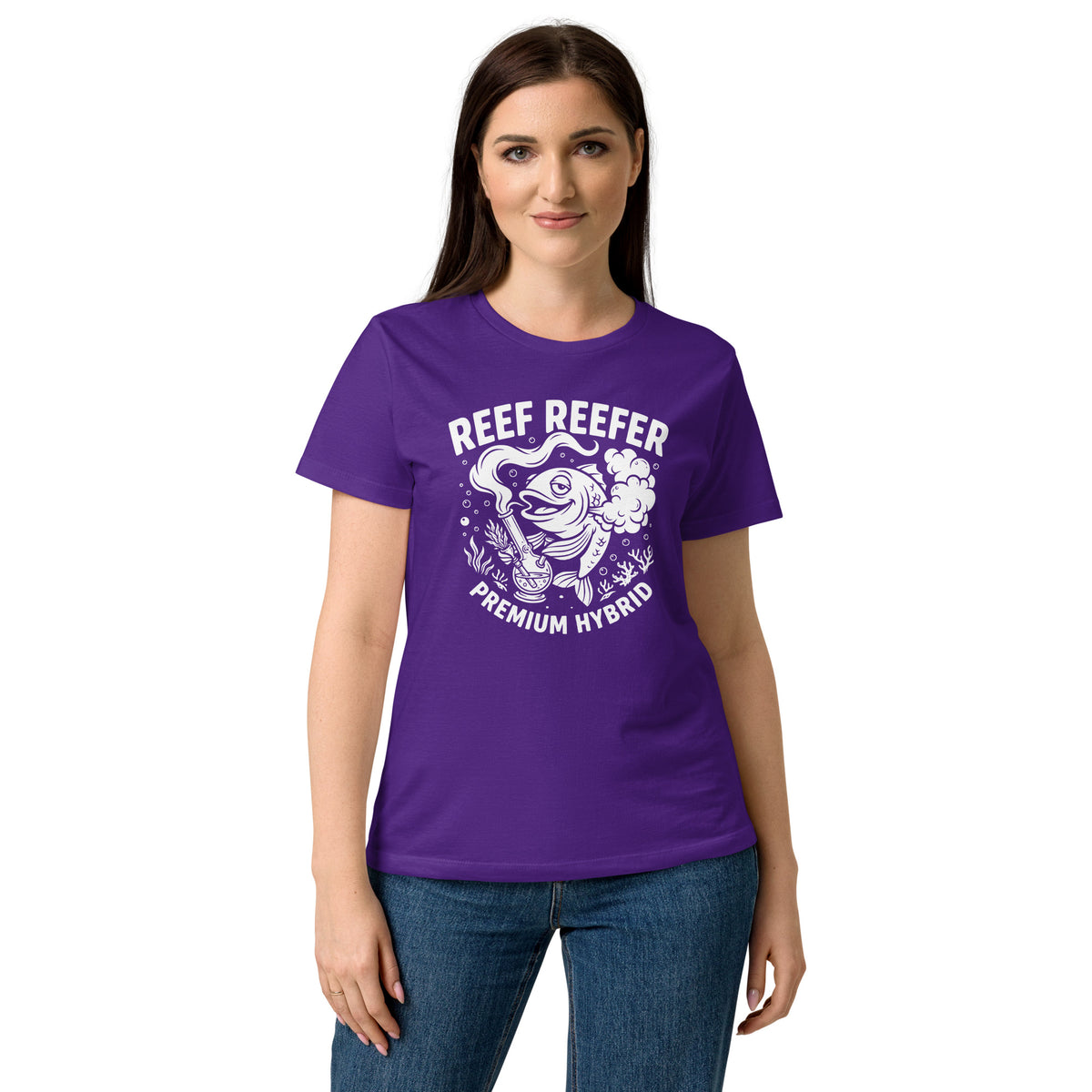 Reef Reefer: Premium Hybrid Women's Softstyle T-Shirt, front view