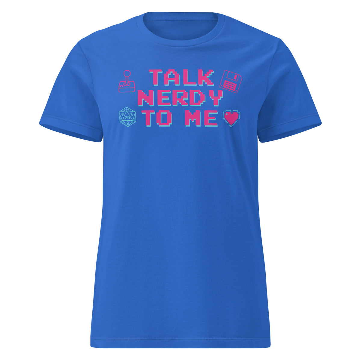 Talk Nerdy to Me Women's Softstyle T-Shirt, royal, front view