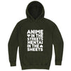  "Anime in the Streets, Hentai in the Sheets" hoodie, 3XL, Vintage Olive