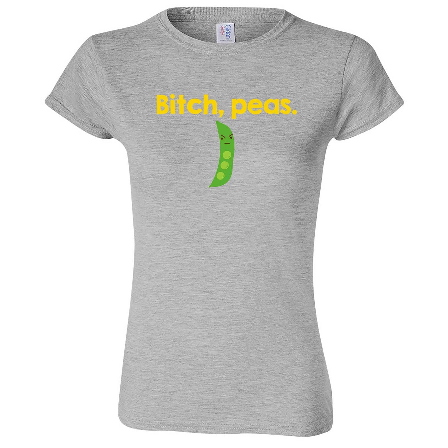 "Bitch Peas" women's t-shirt Sport Grey