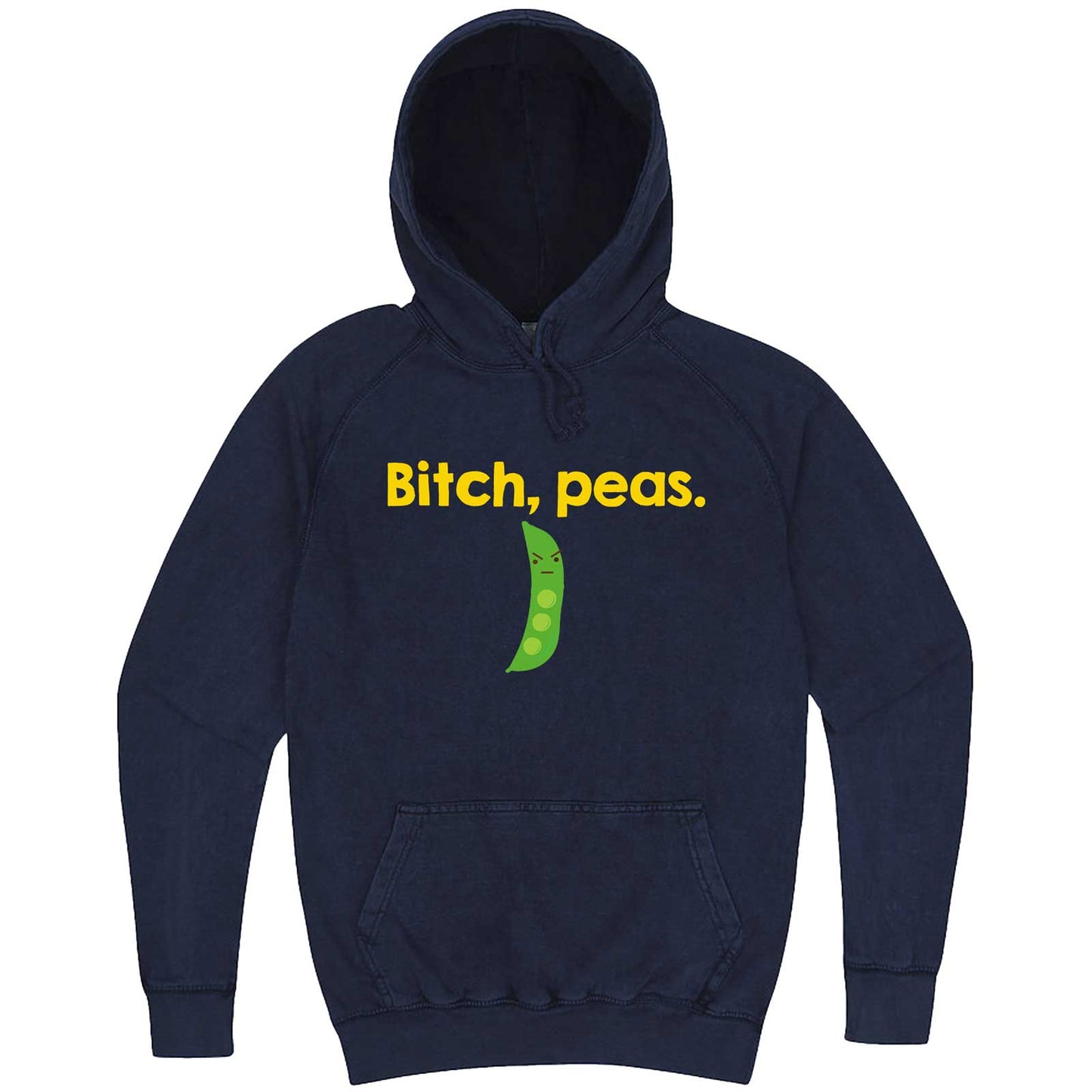 "Bitch Peas" hoodie, 3XL, Vintage Denim