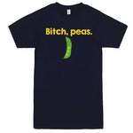  "Bitch Peas" men's t-shirt Navy-Blue