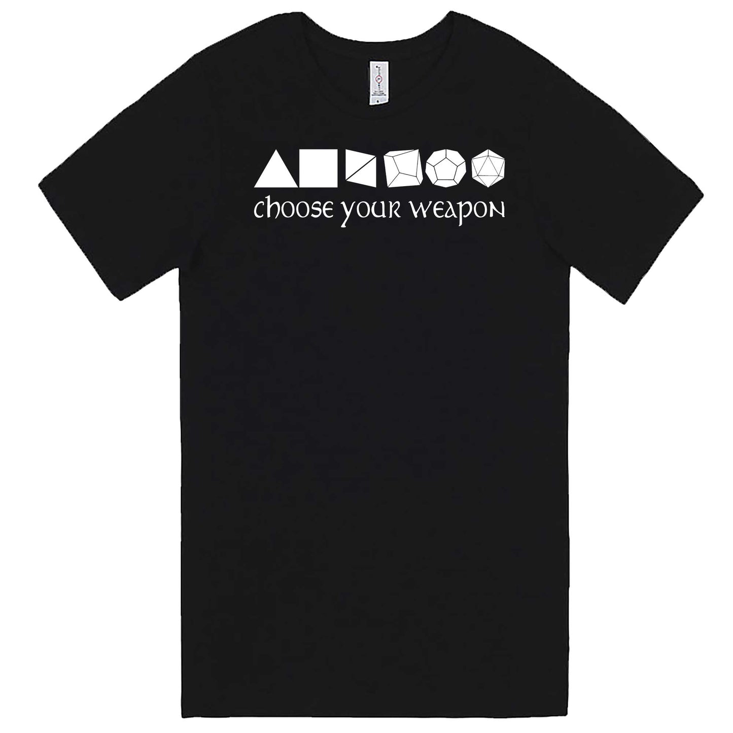 "Choose Your Weapon - Role-Playing Games" men's t-shirt Black
