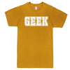  "GEEK design" men's t-shirt Mustard