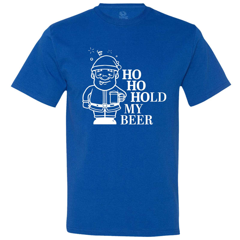 "Ho Ho Hold My Beer" men's t-shirt Royal-Blue