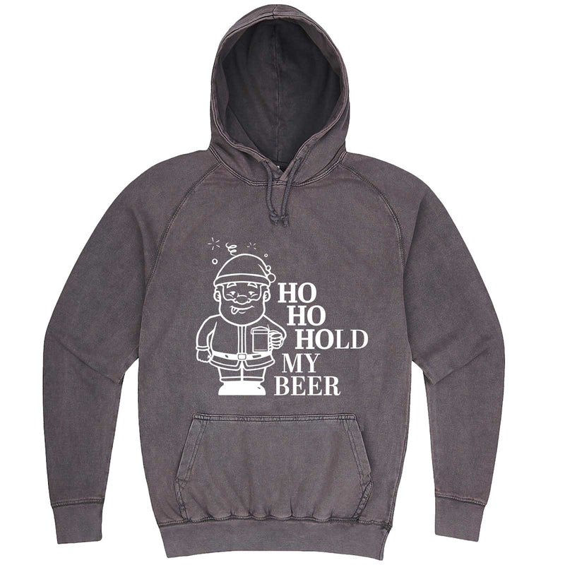  "Ho Ho Hold My Beer" hoodie, 3XL, Vintage Zinc