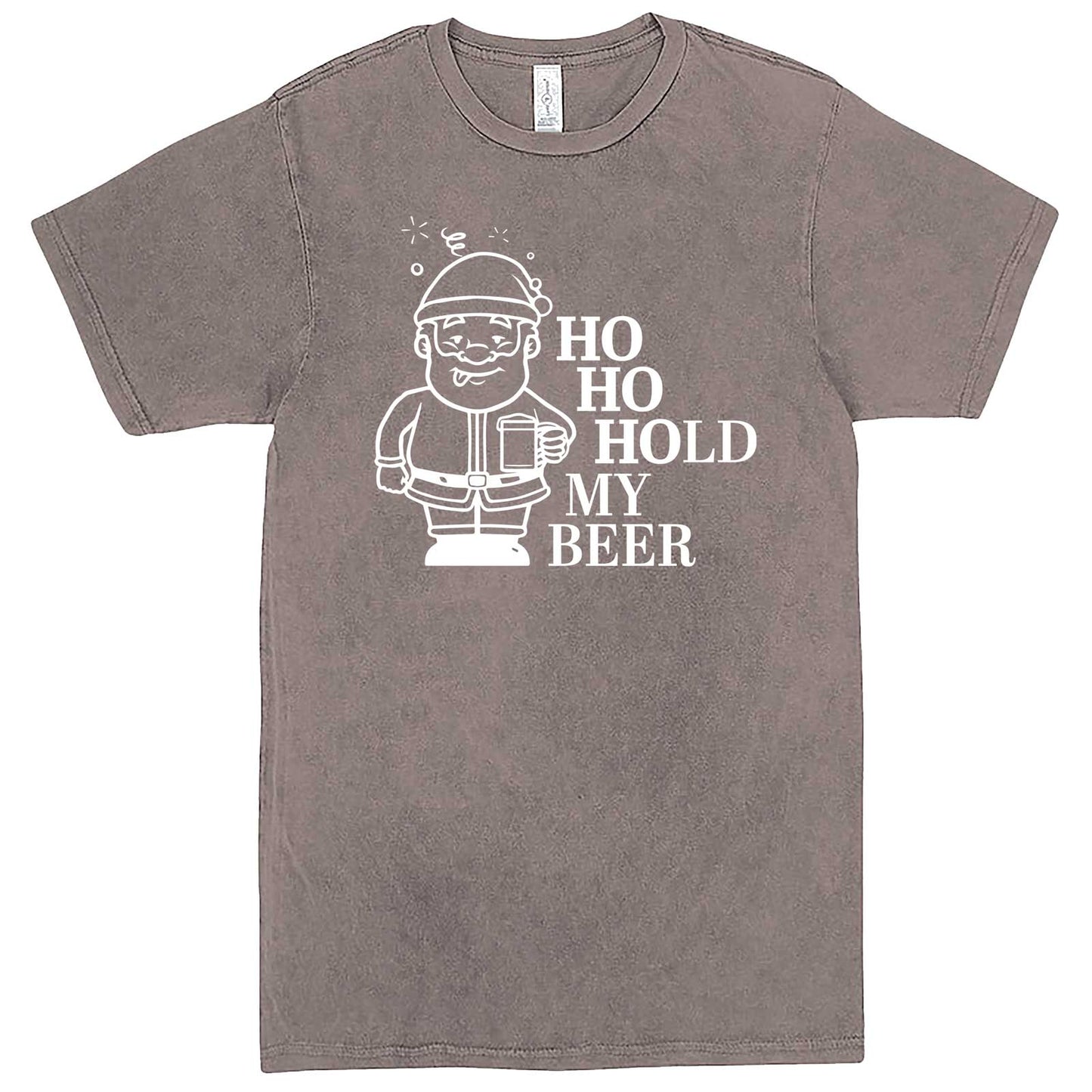 "Ho Ho Hold My Beer" men's t-shirt Vintage Zinc