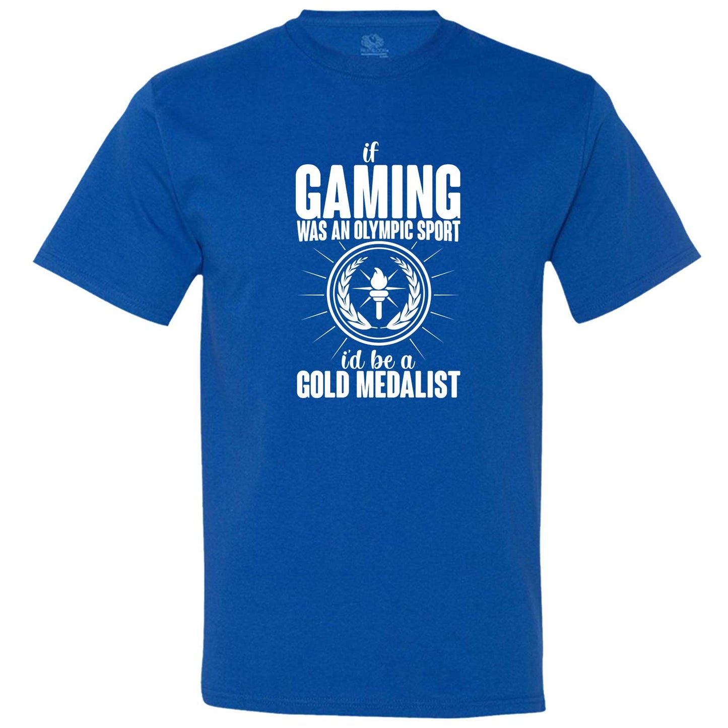 "If Gaming Were an Olympic Sport, I'd Be a Gold Medalist" men's t-shirt Royal-Blue