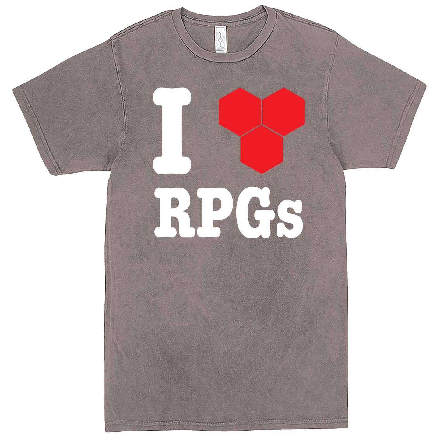 "I Love Role-Playing Games" men's t-shirt Vintage Zinc