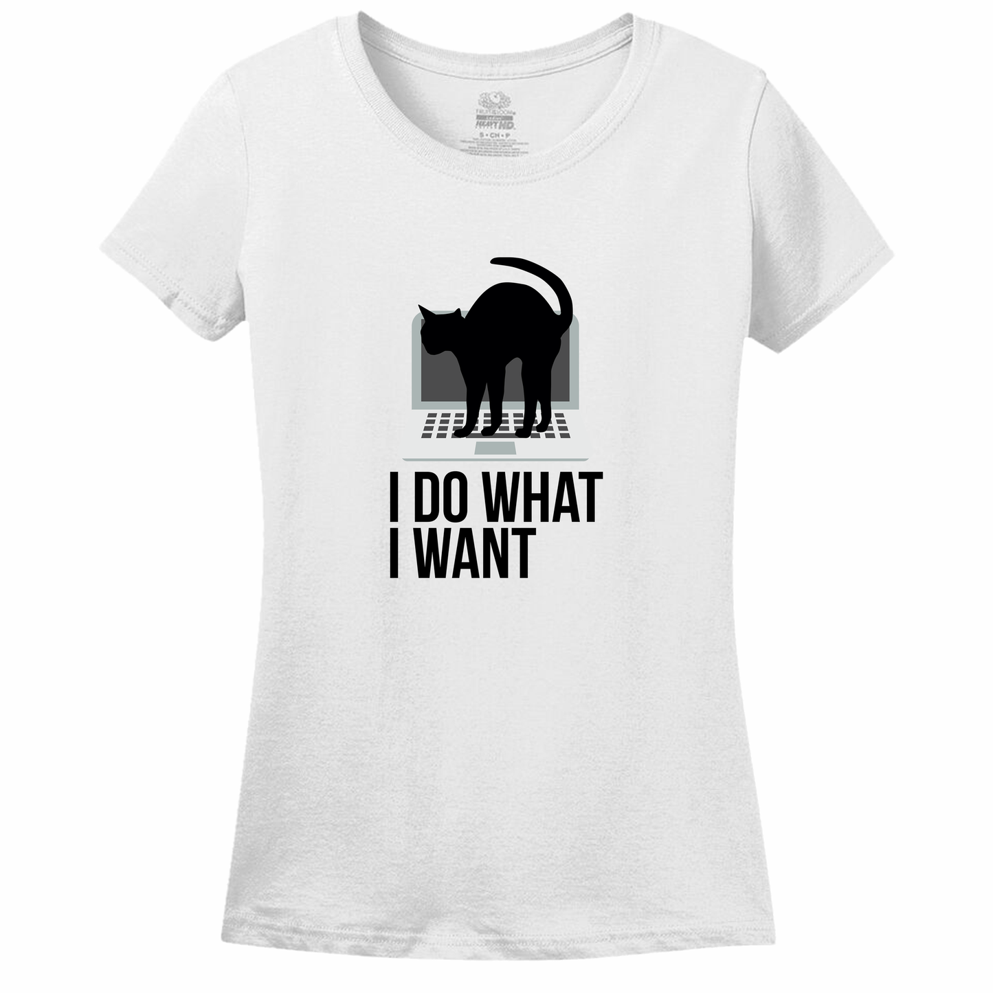 I Do What I Want Cat Women's Tee