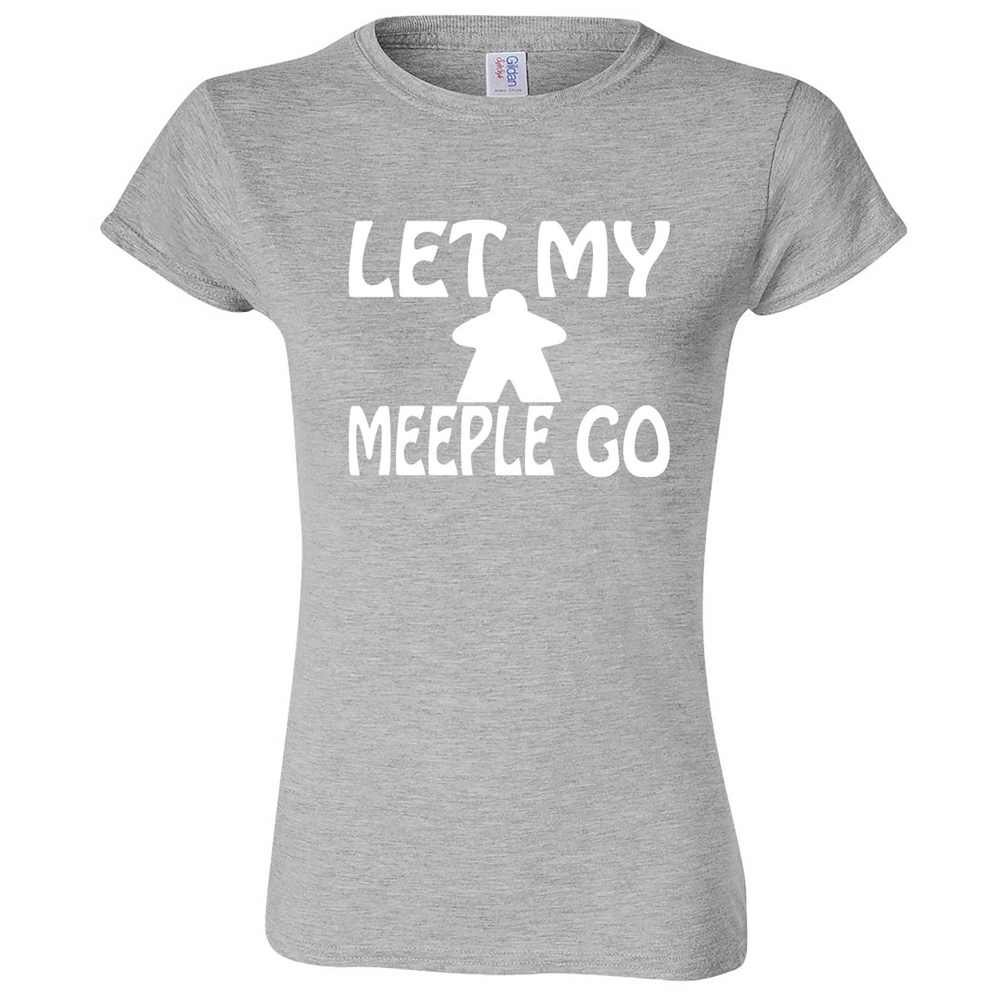 "Let My Meeple Go" women's t-shirt Sport Grey