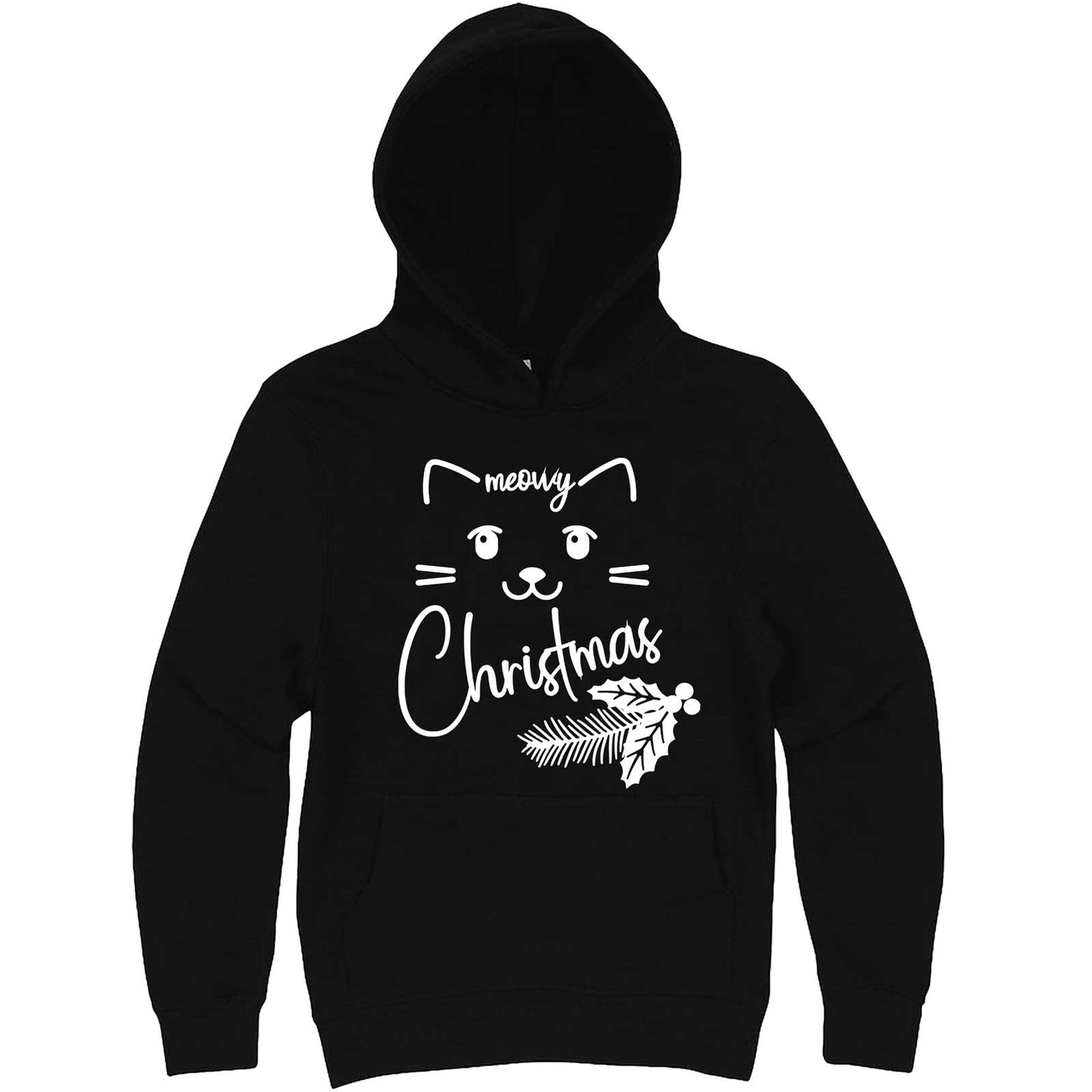 "Sweet Meowy Christmas kitty" hoodie, 3XL, Black