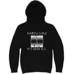  "Party Like It's 3000 B.C. - Backgammon" hoodie, 3XL, Black