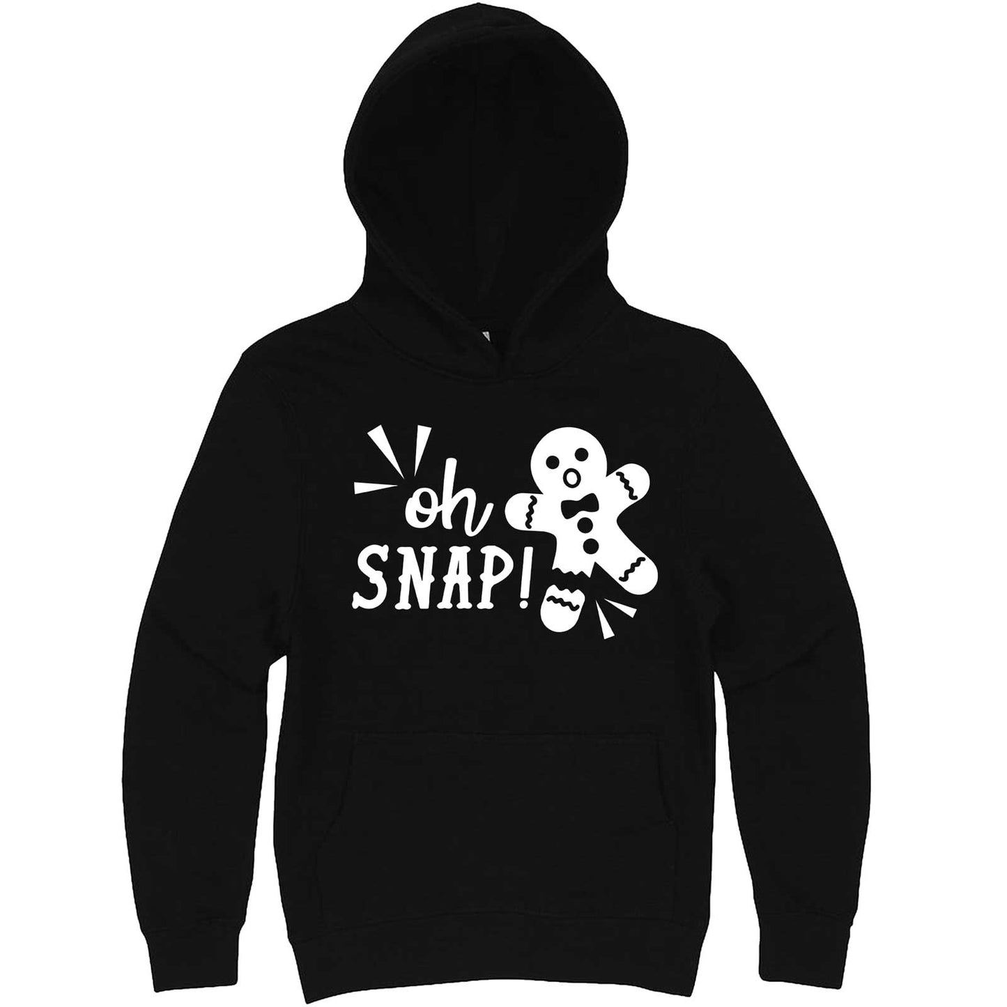 "Oh Snap Gingerbread Man" hoodie, 3XL, Black