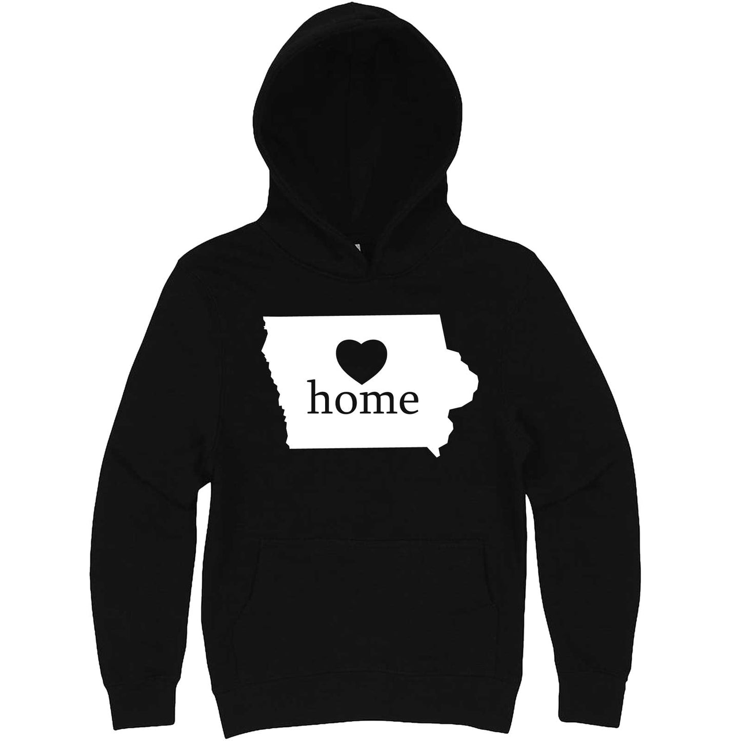 "Iowa Home State Pride" hoodie, 3XL, Black