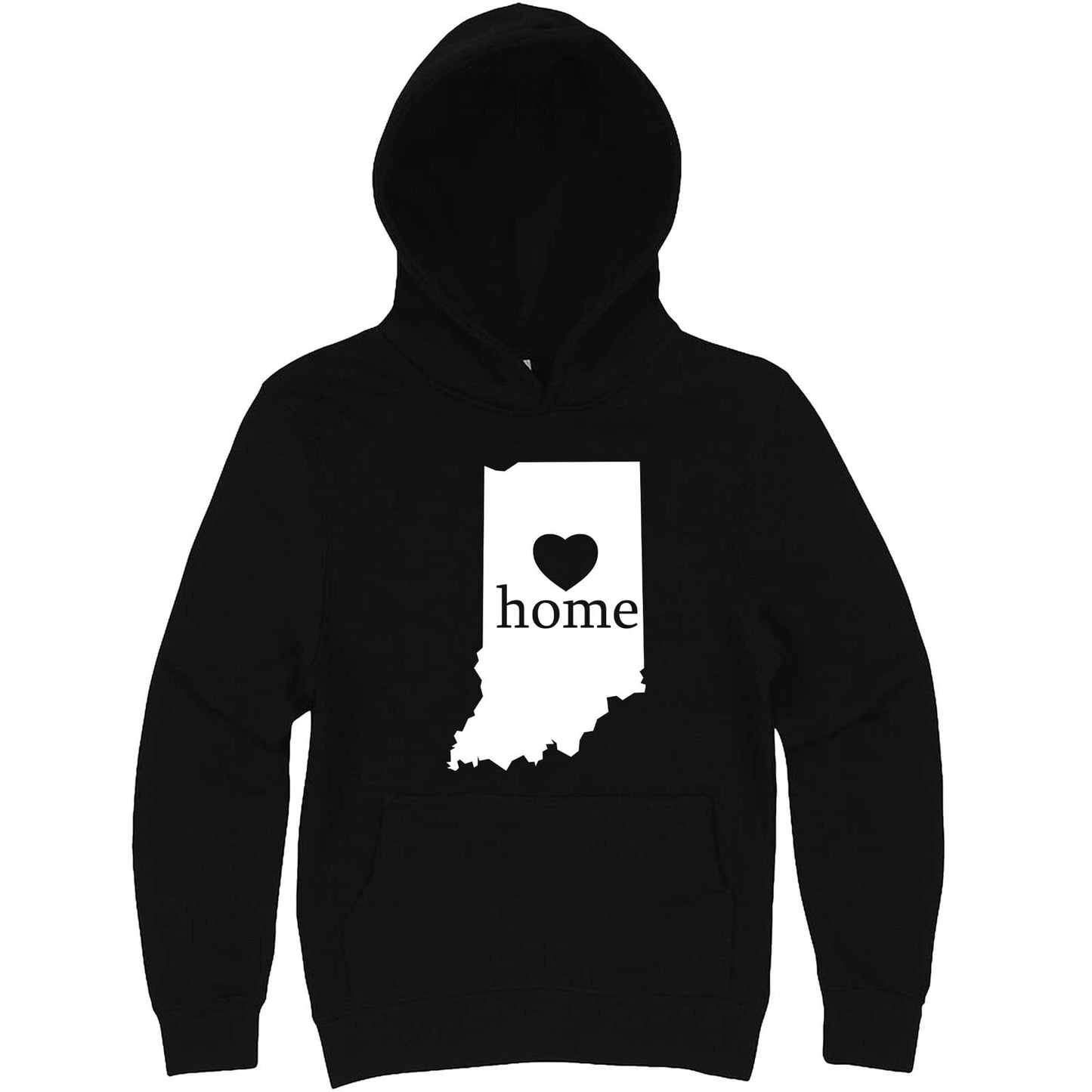 "Indiana Home State Pride, Pink" hoodie, 3XL, Black