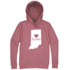  "Indiana Home State Pride, Pink" hoodie, 3XL, Mauve