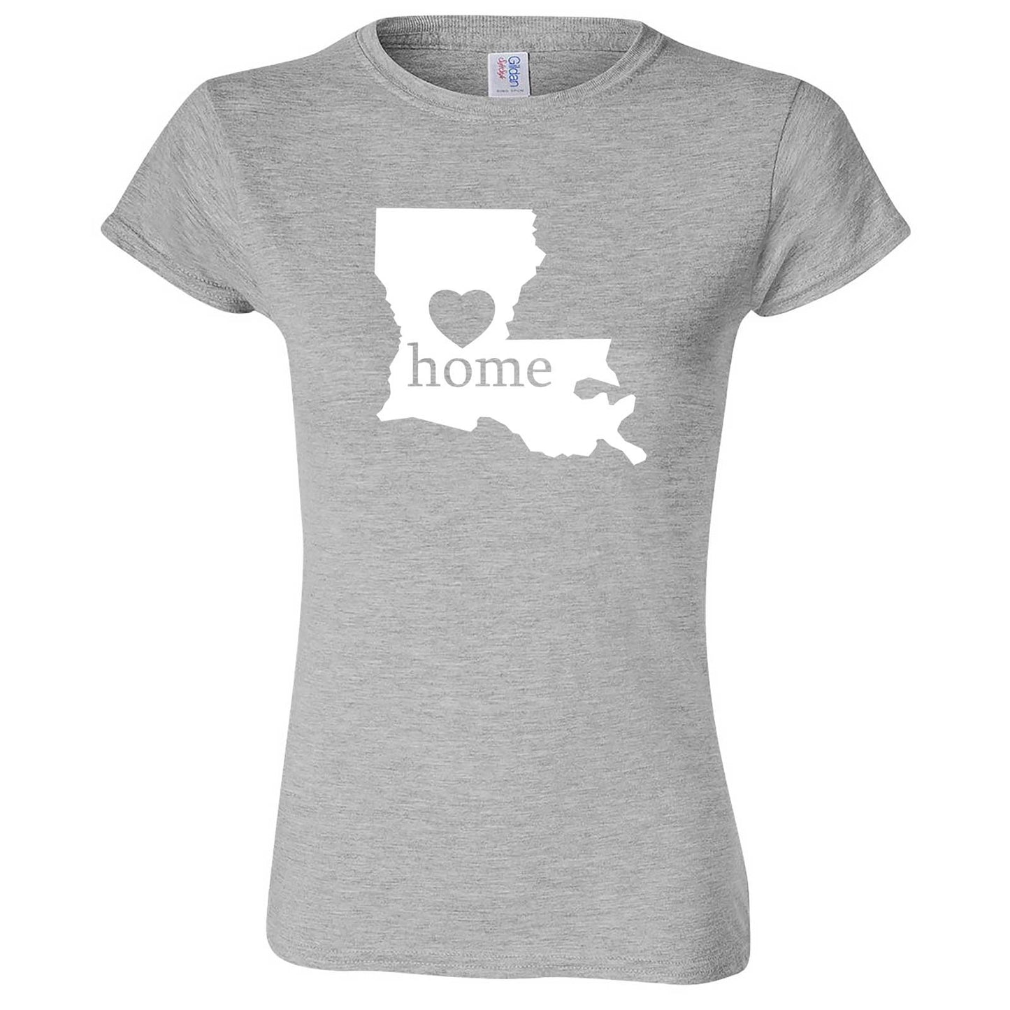 "Louisiana Home State Pride" women's t-shirt Sport Grey