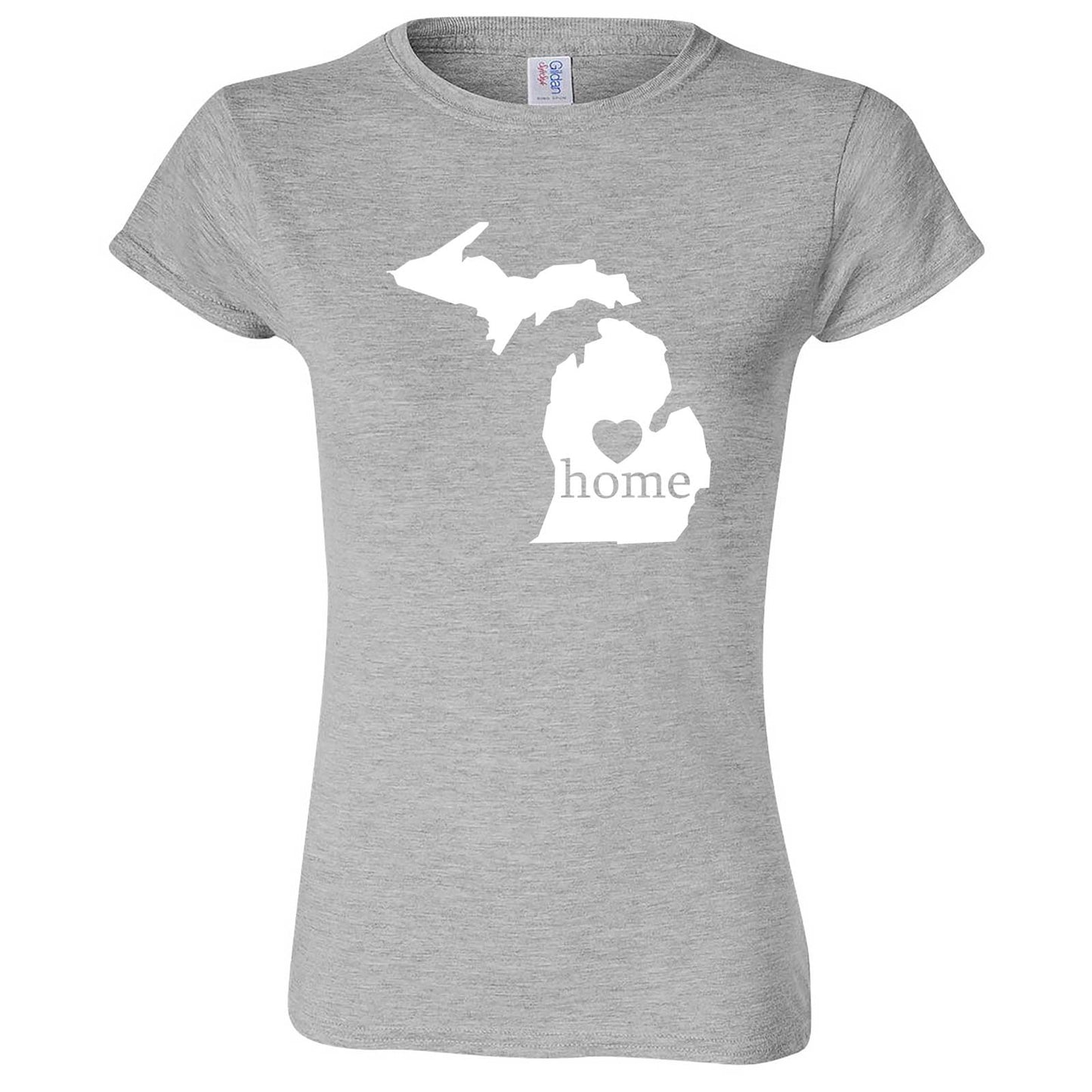 "Michigan Home State Pride" women's t-shirt Sport Grey