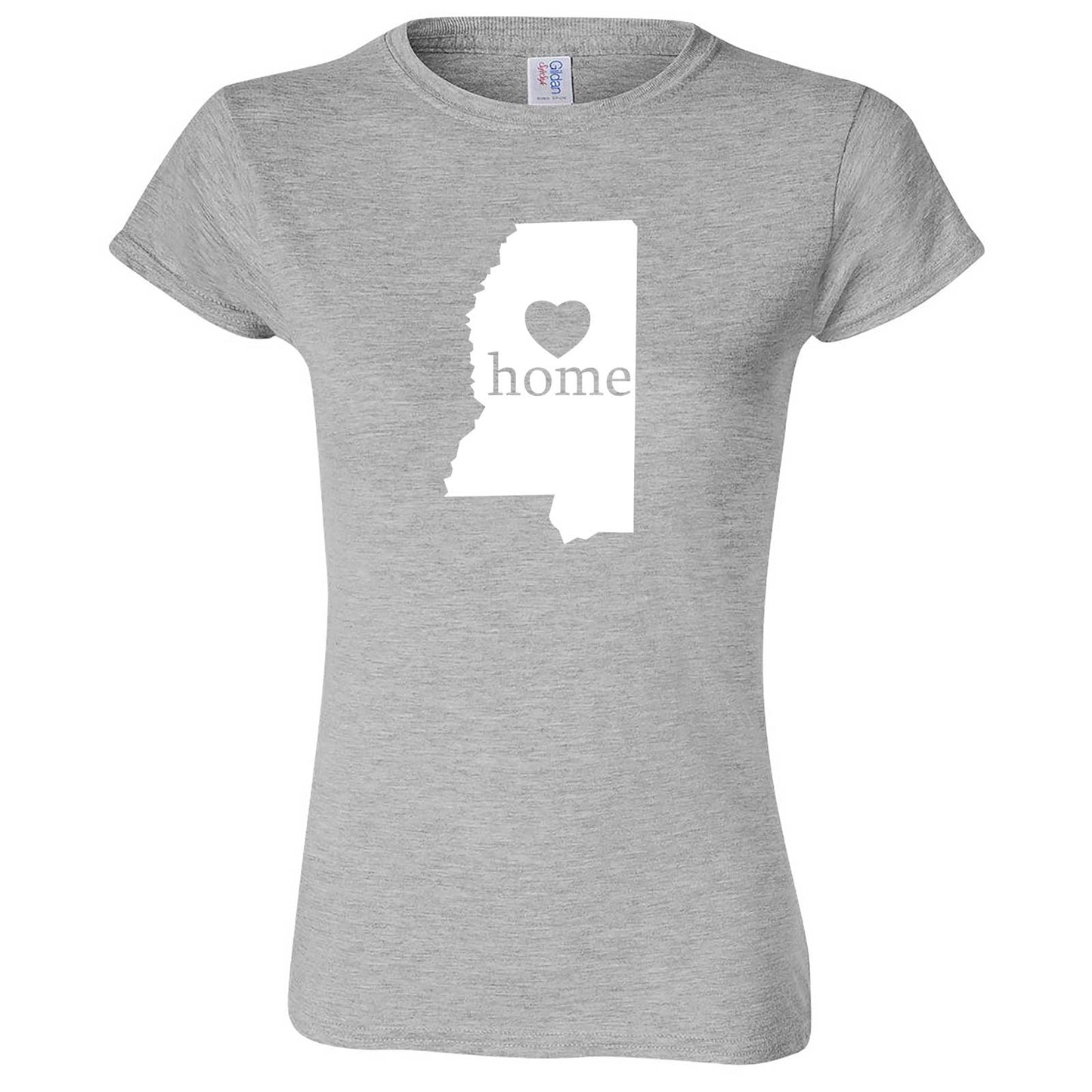 "Mississippi Home State Pride" women's t-shirt Sport Grey
