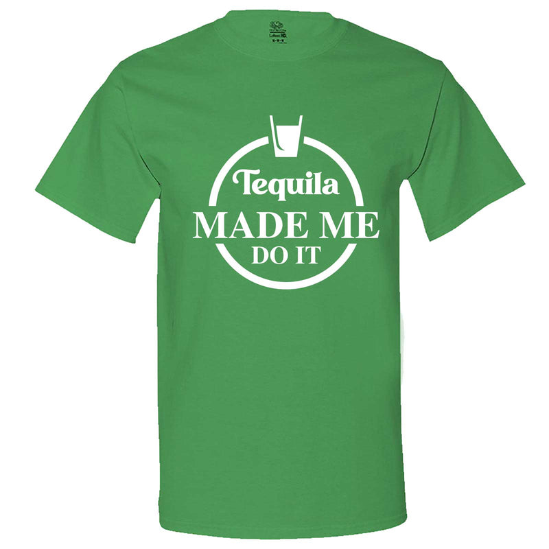  "Tequila Made Me Do It" men's t-shirt Irish-Green