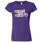  "My Therapist Has a Wet Nose" women's t-shirt Purple