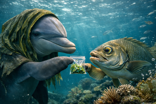 Field Report:  Fish Using Psychoactive Sea-Weed To Get High