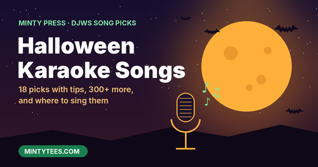 Halloween karaoke songs: 18 picks with tips, 300+ more, and where to sing them