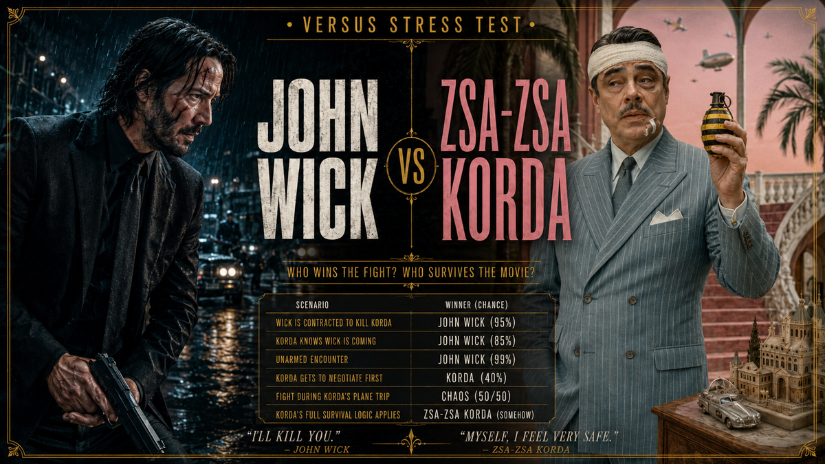John Wick versus Zsa-zsa Korda Versus Stress Test poster