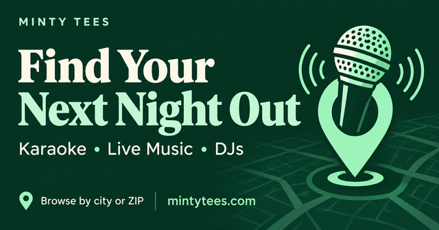 Find your next night out: karaoke, live music and DJs. Browse local events by city or ZIP code.