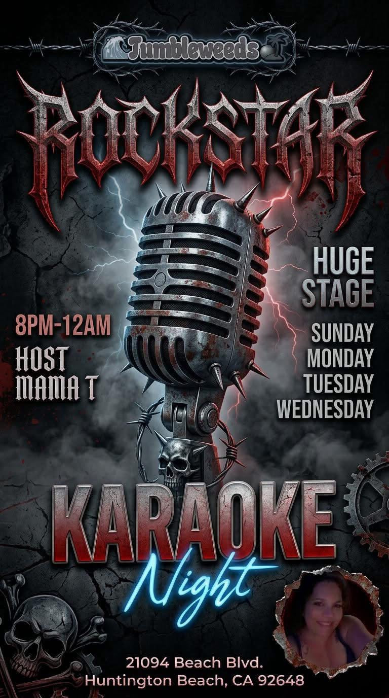 Karaoke with Mama T at Tumbleweeds on Sundays