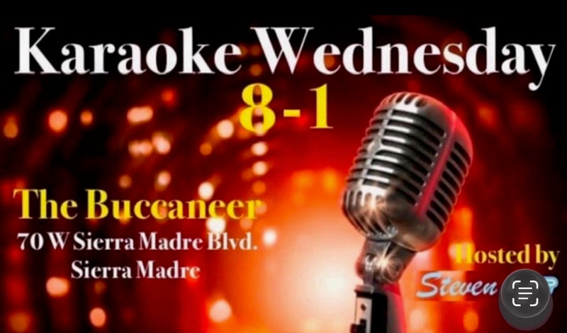 Karaoke with Steven Williamson at The Buccaneer on Wednesdays