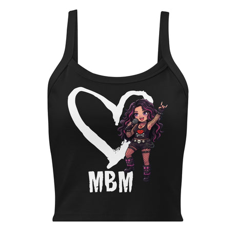 Metal Babe Mayhem Heart + Anime Babe Women’s micro-rib tank top