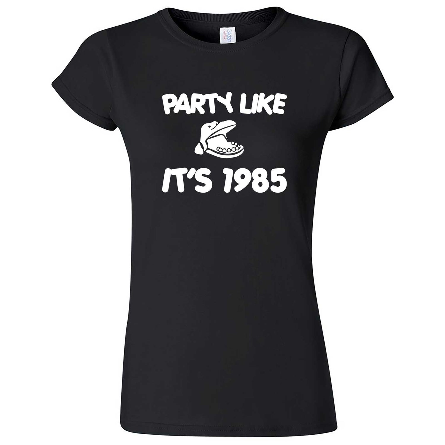  "Party Like It's 1985 - Hippo Games" women's t-shirt Black