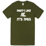  "Party Like It's 1985 - Hippo Games" men's t-shirt Army Green