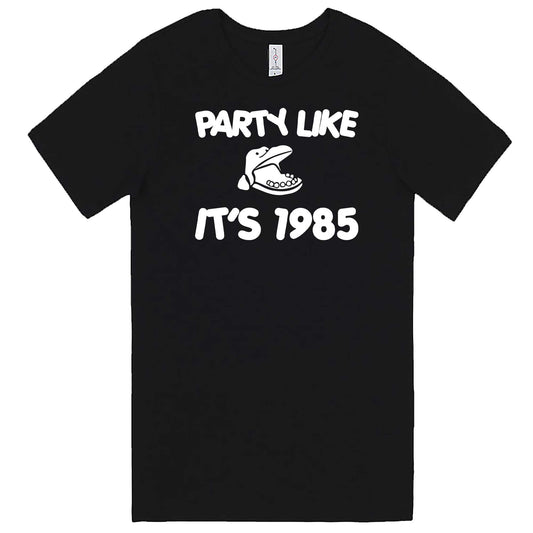  "Party Like It's 1985 - Hippo Games" men's t-shirt Black
