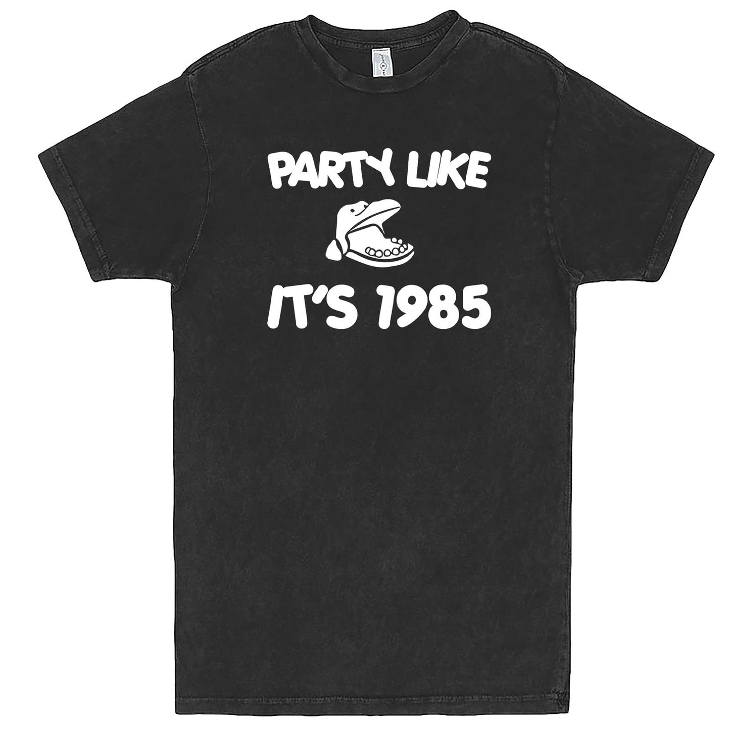  "Party Like It's 1985 - Hippo Games" men's t-shirt Vintage Black