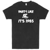  "Party Like It's 1985 - Hippo Games" men's t-shirt Vintage Black