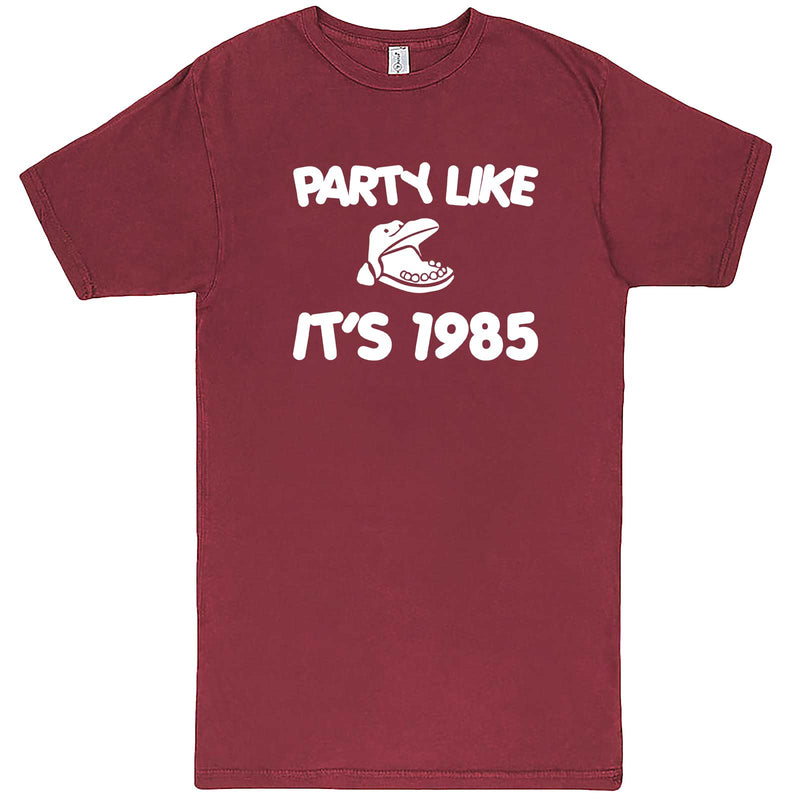  "Party Like It's 1985 - Hippo Games" men's t-shirt Vintage Brick