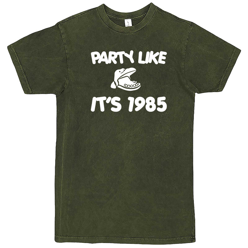  "Party Like It's 1985 - Hippo Games" men's t-shirt Vintage Olive