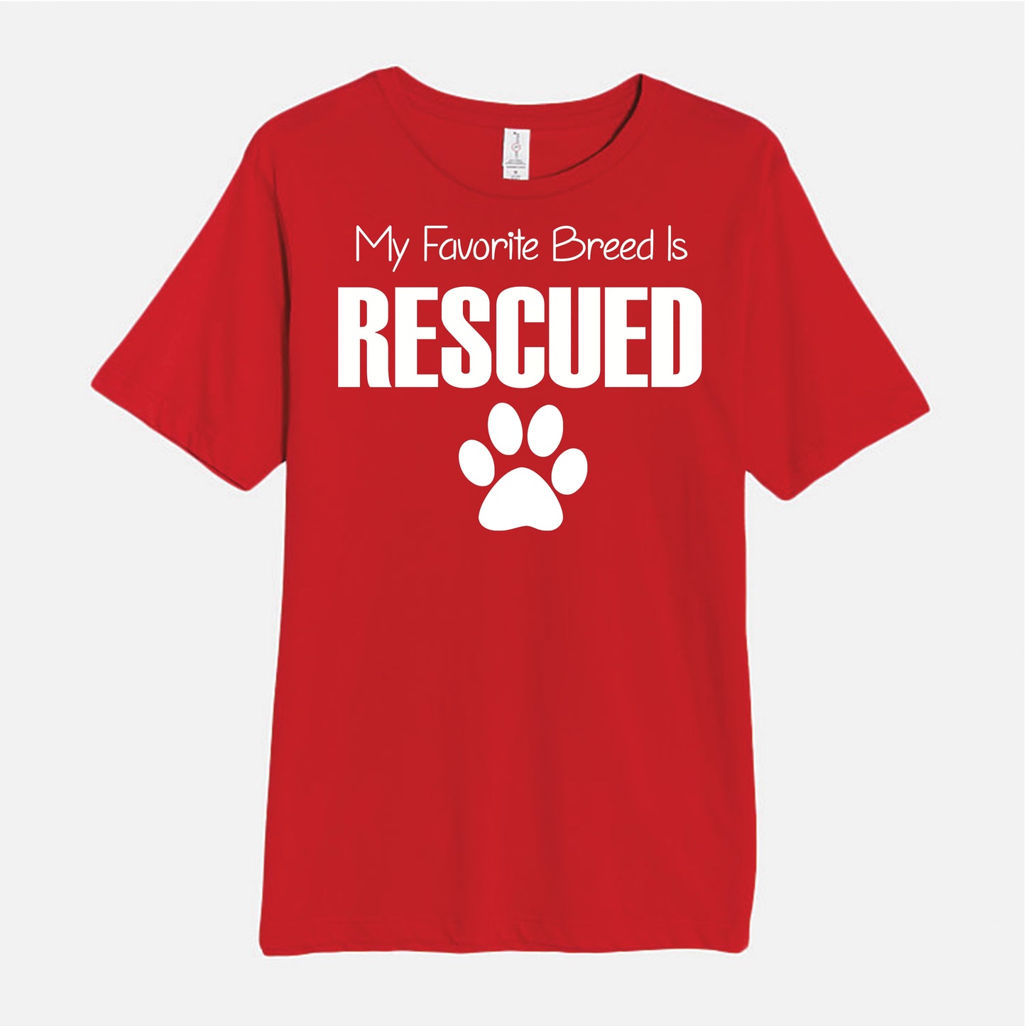 My Favorite Breed Is Rescued Men's T-Shirt