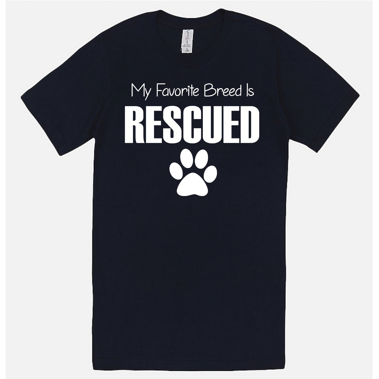 My Favorite Breed Is Rescued Men's T-Shirt