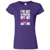  "I Got 99 Problems But My Squat Ain't One" women's t-shirt Purple