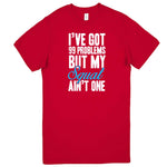  "I Got 99 Problems But My Squat Ain't One" men's t-shirt Red